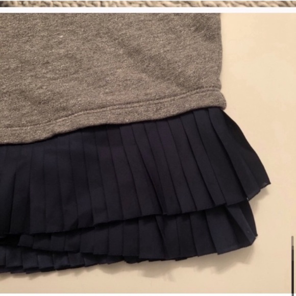 J Crew Ruffle Hem Gray Pullover Sweater ❤️Offers - Picture 7 of 8